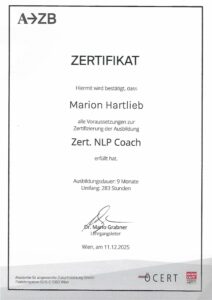 Zertifikat NLP Coach