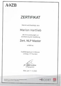 Zertifikat NLP Master